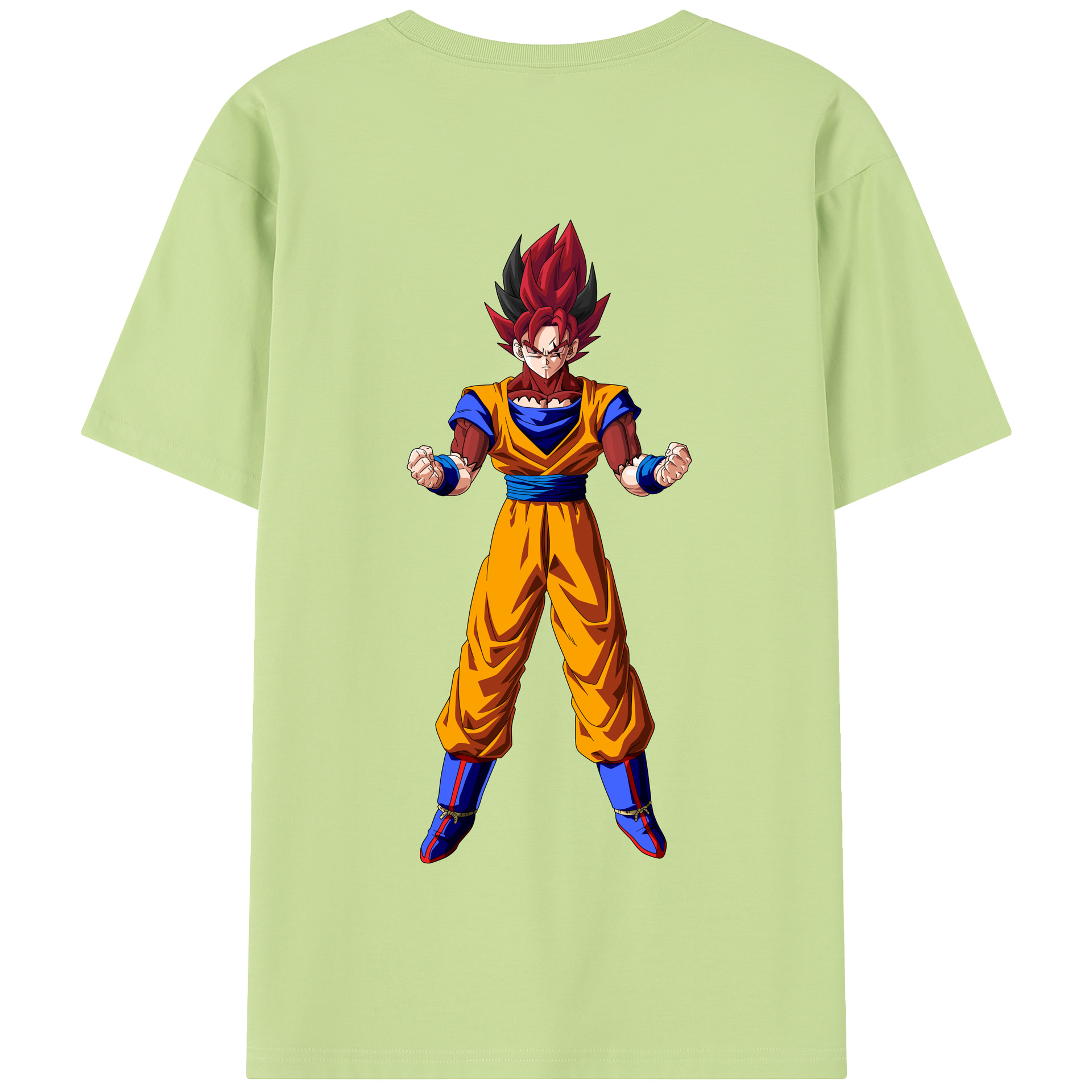（画像用） ドラゴンボール 孫悟空（そん ごくう）Son Goku カカロット DRAGON BALL Kakarotto 綿100％半袖Tシャツ（背面プリント）
